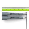 WOD Nation Adjustable Speed Jump Rope For Men, Women & Children, Fitness Skipping Rope for Boxing, MMA and Endurance (Gray) - 3 of 4