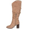 Journee Collection Womens Aneil Stacked Heel Knee High Boots - 2 of 4