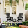 Arceso Outdoor Rocking Chair,  20 Inch  Weather Resistant  Rocker Chairs, 350lb Heavy Duty, Oversized Porch for Adult - 2 of 4