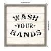Amanti Art Shiplap Bath IV by Sue Schlabach Canvas Wall Art Print Framed 16-in. x 16-in. - 4 of 4