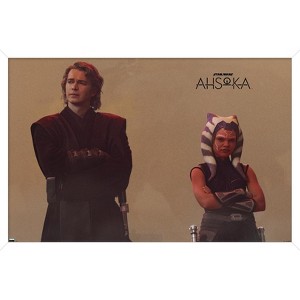 Trends International Star Wars: Ahsoka - Ahsoka and Anakin Throwback Framed Wall Poster Prints - 1 of 4