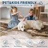 Washable Modern Abstract Rug Non Slip Low Pile Rug Soft Throw Floor Cover Foldable Indoor Carpet for Living Room Bedroom Playroom Nursery - 3 of 4
