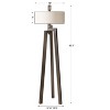 Uttermost Mondovi Modern Floor Lamp – Steel & Linen Designer Light - 3 of 4