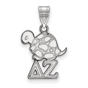 Black Bow Jewelry Sterling Silver Delta Zeta Greek Life Small Pendant - 1 of 3