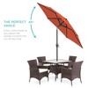 Best Choice Products 7.5ft Heavy-Duty Outdoor Market Patio Umbrella w/ Push Button Tilt, Easy Crank - 2 of 4