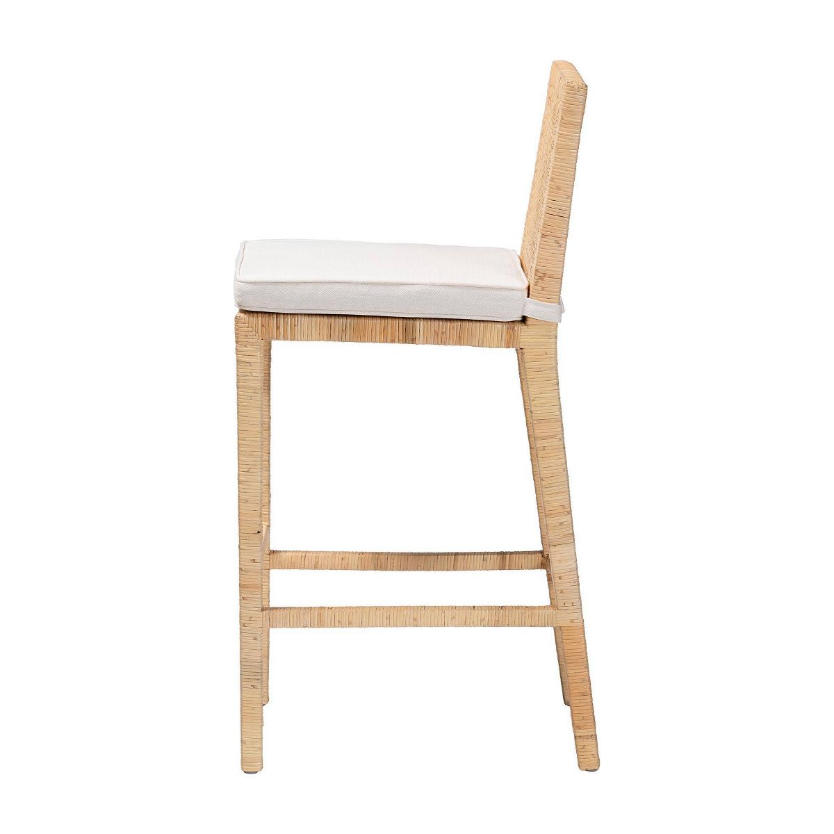 bali & pari Sofia Rattan Bar Stool Natural - thumbnail 6