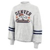 NFL Denver Broncos Women's Oatmeal Heather Crew Neck - 2 of 4