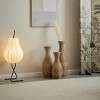 Racxily 3-Piece Floor Vase Set, Artificial Rattan & Glazed Metal for Living Room & Entrance - 4 of 4