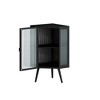 VYNXARIA Modern White Corner Storage Cabinet - 3 of 4