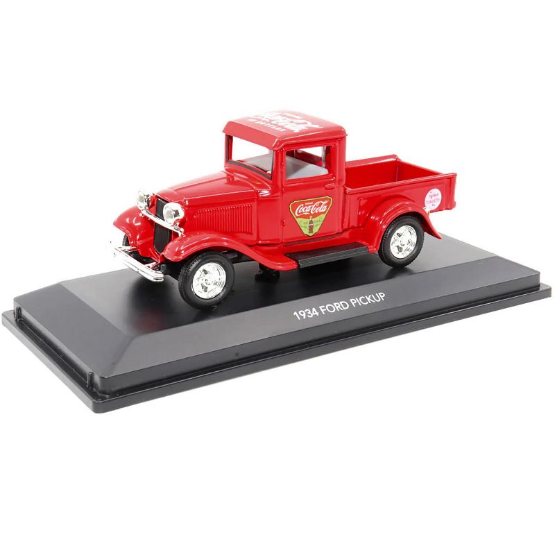 1934 Ford Pickup Truck "Coca-Cola" Red 1/43 Diecast Model Car by Motor City Classics, 3 of 7
