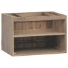 vidaXL Wall-mounted Bathroom Cabinet 23.6 in.x15.4 in.x15.7 in. Solid Wood Teak - 4 of 4