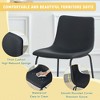 SKRAN Set of 2 Retro Suede Bar Chairs, Modern Minimalist Style with non-slip pads for Bars, and Modern Home Design - 4 of 4
