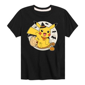 Boys' - Pokémon - Pikachu Moon Witch Short Sleeve Graphic T-Shirt - 1 of 4