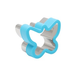 Unique Bargains Biscuit Cutter Medium Butterfly-Shaped Cookie Cutter Hand Wash Stainless Steel Plastic 2.8"x2.3"1.6" 1Pcs - 1 of 4