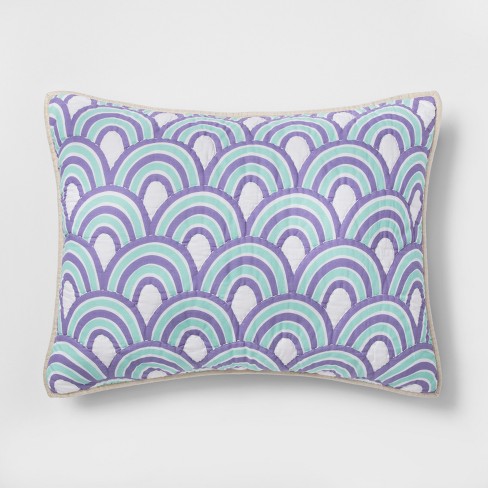 Standard Cool Scallop Pillow Sham Cool Scallop Pillowfort Target