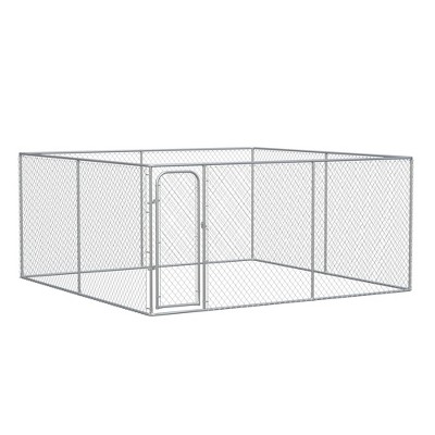 PawHut Dog Playpen for Small Dogs & Medium Large Dogs, Outdoor Playpen Dog Exercise Pen with Anti-Jumping Height, Dog Run Enclosure