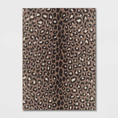 Leopard Area Rug Brown - Threshold™ : Target