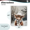 Stupell Industries Cozy Winter Highland Calf Canvas Art - 4 of 4