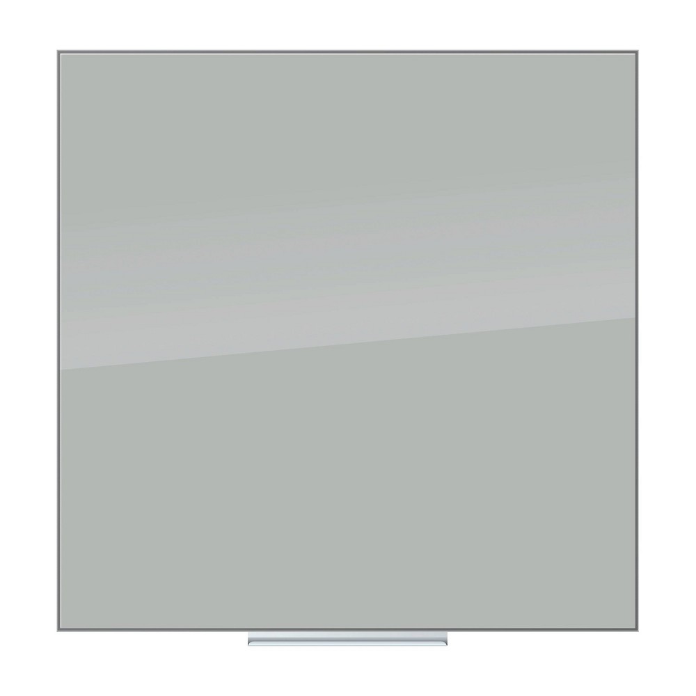 Photos - Dry Erase Board / Flipchart U Brands 36" Floating Glass Dry Erase Board Frameless Gray Surface