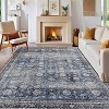 coucheta Vintage Floral Area Rugs for Living Room, Multi-size Washable Low Pile Non Slip Stain Resistant Non-Shedding Carpet, for Bedroom, Dining - 2 of 4