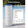VEVOR Pool Filter Cartridge, 175 Sq. Ft Spa Hot Tub Filter Cartridge Replacement, Compatible with Pleatco PA175, Hayward C1750, White - 3 of 4