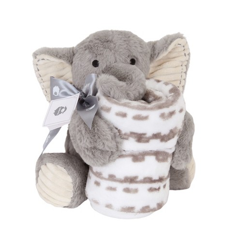 Lambs Ivy Blanket Plush Luxury Newborn Baby Gift Set Gray Elephant Target