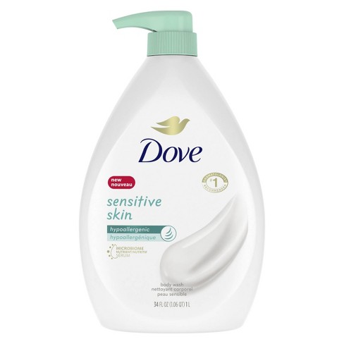 Dove Sensitive Skin Hypoallergenic and Sulfate-Free Body Wash - 34 fl oz - image 1 of 4