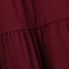 Women's Casual Long Sleeve Dresses for Women 2025 V Neck Ruffles Ruched Dress with Pockets - 4 of 4