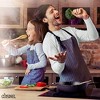 Cuisinel Cast Iron Skillet Set - 8" & 10" Pre-Seasoned Fry Pans with Silicone Handle Grips, Oven, Grill, Stovetop, BBQ, Campfire, Induction Safe - 2 of 4