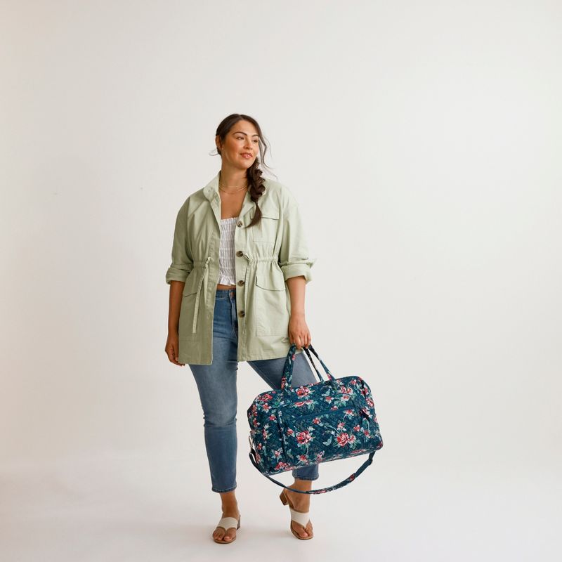 Vera Bradley Women's  Cotton Grand Weekender Travel Bag, 6 of 9