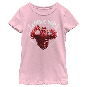 Girl's Star Wars Valentine's Day I Chews You T-Shirt - 1 of 4