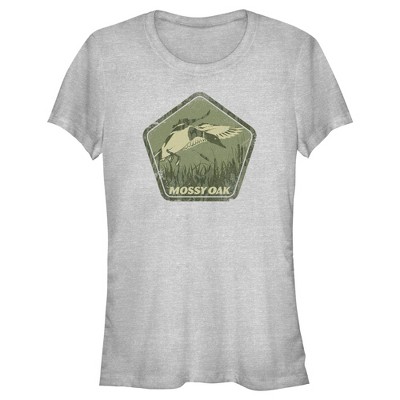 Girl's Mossy Oak Red Water Fishing Logo T-shirt - Athletic Heather - Medium  : Target