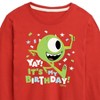 Boys' - Disney - Mike Yay It's My Birthday Long Sleeve Graphic T-Shirt - 2 of 4