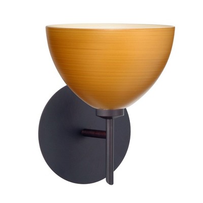 Besa Lighting Brella 1 - Light Wall Light in  Bronze