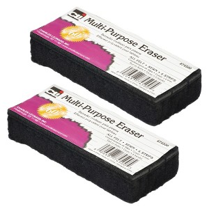 Charles Leonard Multi-Purpose Eraser, 5" Length, 12 Per Pack, 2 Packs - 1 of 2