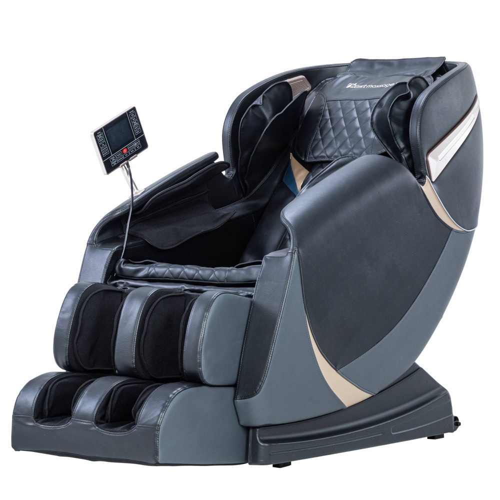 Photos - Sofa Dasan Bluetooth Speakers Massage Reclining Chair Black - HOMES: Inside + O