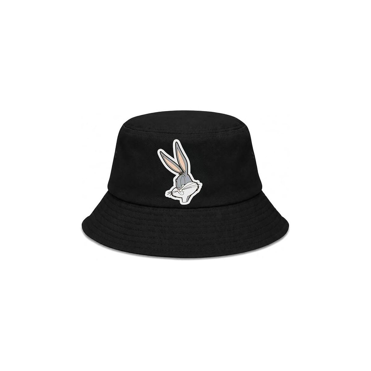 Bugs Bunny Bucket Hat for Kids - Warner Bros Officially Licensed Bugs Bunny Boys Bucket Hat, Beach Hat 4-14 Black, Grey, Blue, White and Red