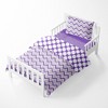 Bacati - Mix N Match Purple 4 pc Cotton Toddler Bedding Set - 3 of 4