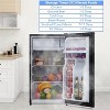 3.2 Cu.Ft Mini Fridge with Freezer - Energy Efficient, Ultra Quiet, Adjustable Thermostat for Dorm, Bedroom, Office, Kitchen - 4 of 4