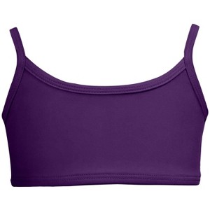 City Threads USA-Made Recycled Nylon UPF 50+ Girls Bikini Top - 1 of 4