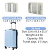 Lyngins 20 Inch Hardside Carry on Luggages with Spinner Wheels,TSA Lock,Mesh Packing Cubes,Lightweight Suitcases for  Weekend Trip,Travel - 3 of 4