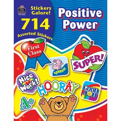 Teacher Created Resources Positive Power Sticker Book, Set of 714