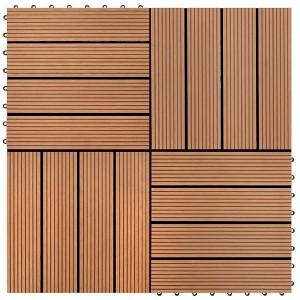 WPC Tiles 11.8"x11.8" 11 pcs 11 ftÂ² Brown - 1 of 4