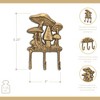 Cheung's Mythra Golden Mushroom Medley Cast Iron 3 Prong Wall Hook - 3 of 4
