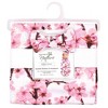 Touched by Nature Infant Girl Organic Cotton Swaddle Blanket and Headband, Cherry Blossom, 0-6 Months - 2 of 3