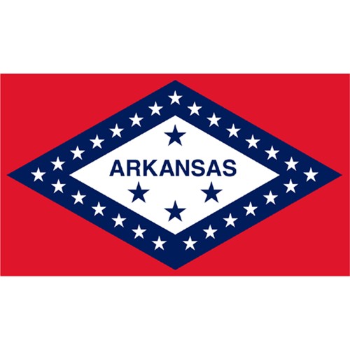 Halloween Arkansas State Flag - 4' x 6', Blue