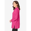 Woman Within Plus Size French Terry Quarter-Zip Sweatshirt - 4 of 4
