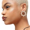 SOHI Women's Gold Crystal Stud Earrings - 3 of 3