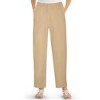 Collections Etc Elastic Waistband with Side Pockets Cotton Knit Pants - 2 of 4