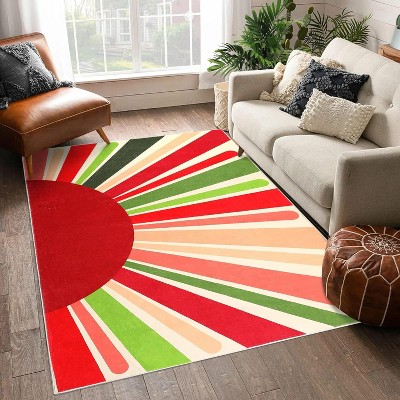Washable Rugs Area Rugs for Living Room Bohemian Rugs for Bedroom Large Carpets Ultra Soft Faux Wool Dining Room Rug Non Slip&Non-Shedding